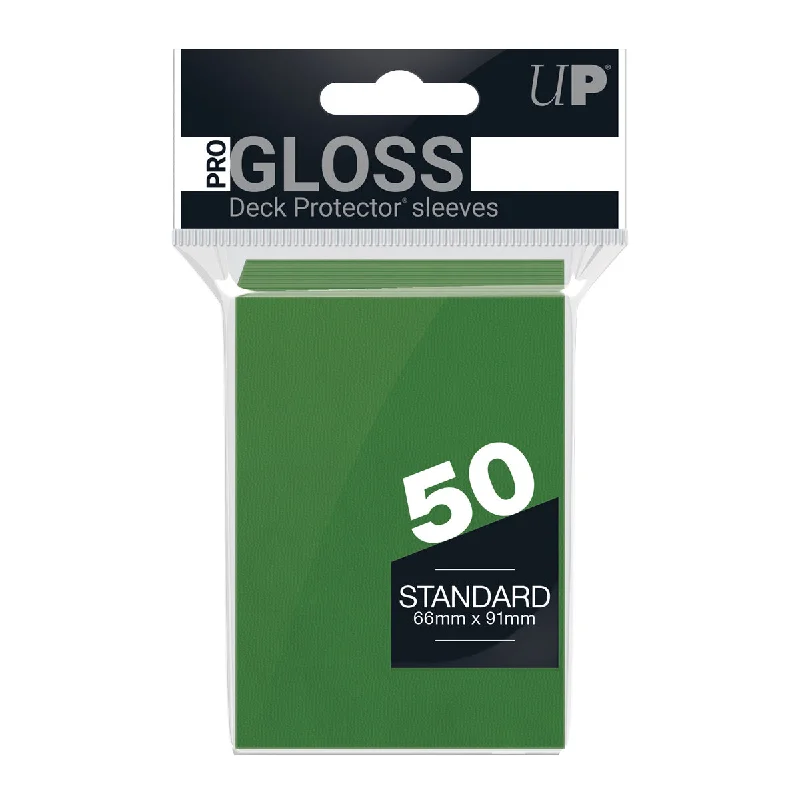 Age-appropriate puzzles ULTRA PRO DECK PROTECTOR SLEEVES STANDARD PRO GLOSS 50 PACK GREEN